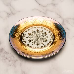 Vintage KPM ceramic hand painted app plate 1960s